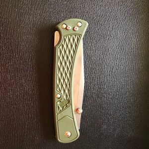 Genuine Buck Knife 110 Slim Select Dark Green